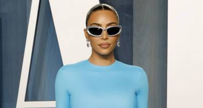 Kim Kardashian Slips Into Electric Blue Dress for Vanity Fair Oscars Party 2022 - www.justjared.com - Beverly Hills