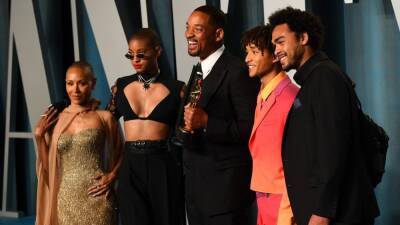 Will Smith Is Supported by Jada Pinkett Smith and His Kids at Oscars After-Party - www.etonline.com
