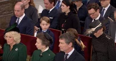 Kate Middleton appears to tell Princess Charlotte to 'shh' at Prince Philip's memorial - www.ok.co.uk - county Prince Edward - county Phillips - city Savannah, county Phillips