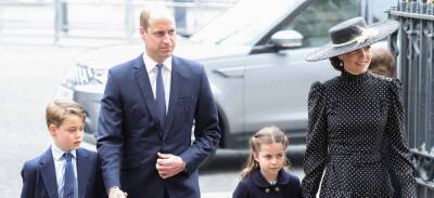 Prince William, Kate Middleton, & Two of the Royal Kids Attend Prince Philip's Memorial Service - www.justjared.com - London - Charlotte