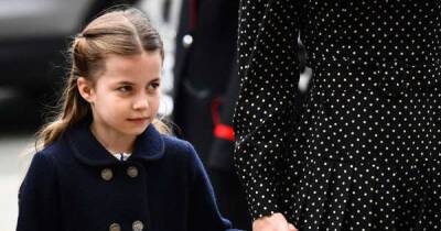 Royal fans spot adorable moment as Princess Charlotte and Princess Beatrice grin at each other during Prince Philip's memorial service - www.msn.com - Charlotte