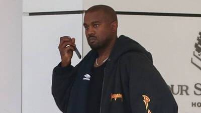 Kanye West Makes Phone Call In 1st Photos Since Kim Kardashian Is Declared Legally Single - hollywoodlife.com - Miami - Chicago