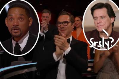 Jim Carrey Was 'Sickened' By How The Oscars Treated Will Smith After The Slap - perezhilton.com
