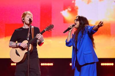 Camila Cabello, Ed Sheeran Give First Performance Of ‘Bam Bam’ During Ukraine Relief Concert - etcanada.com - Ukraine - city Sande