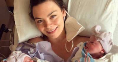 Harry Potter star Scarlett Byrne welcomes twin daughters with husband Cooper Hefner - www.msn.com - Britain - county Potter