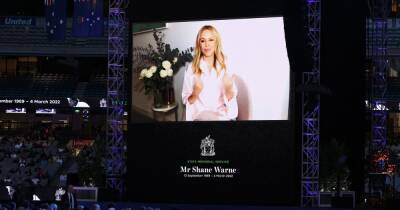 Kylie Minogue and Elton John lead stars at Shane Warne's state memorial attended by thousands - www.ok.co.uk - Australia - Thailand