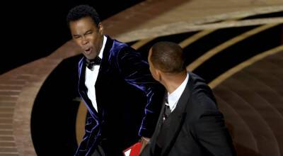 Conspiracy Theorists Are Sharing a Fake Image of Chris Rock Wearing a Cheek Pad During Oscars 2022 Slap - www.justjared.com