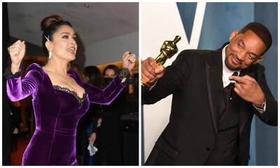 Salma Hayek shows support to Will Smith and congratulates him for winning his first Oscar - us.hola.com - Mexico - Dominica
