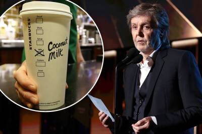Paul McCartney’s letter to Starbucks: ‘Stop charging for plant-based milk’ - nypost.com - USA