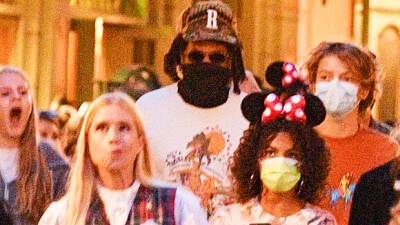 Blue Ivy, 10, Rocks Cute Minnie Mouse Ears At Disneyland With Dad Jay-Z — Photo - hollywoodlife.com - Los Angeles - California