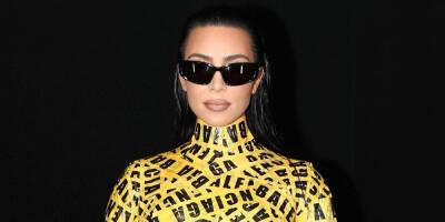 Kim Kardashian Wears Caution Tape to Balenciaga's Paris Fashion Week 2022 Show - www.justjared.com - France