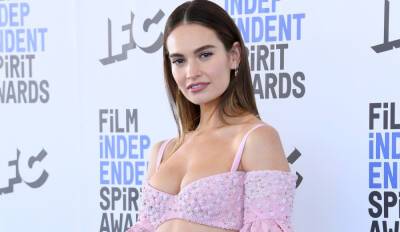 Lily James Steps Out for Spirit Awards 2022 Ahead of 'Pam & Tommy' Finale - www.justjared.com - city Milan - Santa Monica
