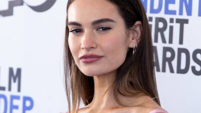 Add Lily James's Bra Top With Statement Sleeves To Your Spring Style Mood Board - www.glamour.com - county Anderson