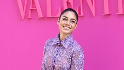Vanessa Hudgens Wore a See-Through Dress With Hot Pants at Paris Fashion Week - www.glamour.com - Britain