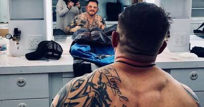 Meaning behind Peaky Blinders star Tom Hardy's 30 tattoos and portrait of wife - www.ok.co.uk - Britain - USA - Ireland - Birmingham - county Riley - county Shelby