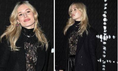 Mick Jagger’s daughter Georgia May enjoys the last day of Paris Fashion Week in a sexy chic sheer lace look - us.hola.com - London - USA - Jordan