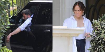 Jennifer Lopez Flashes Her Engagement Ring While Looking at Real Estate with Fiancé Ben Affleck (See Pics!) - www.justjared.com - Los Angeles