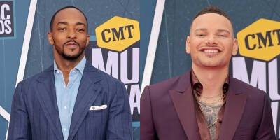 Anthony Mackie Joins Last Minute Co-Host Kane Brown on CMT Music Awards 2022 Red Carpet - www.justjared.com - Tennessee