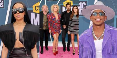Jimmie Allen, Little Big Town & Monica Walk The Pink Carpet Ahead of Their Performance at CMT Music Awards 2022! - www.justjared.com - Tennessee - city Big