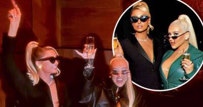 Christina Aguilera and Paris Hilton party after Daily Front Row Awards - www.msn.com - Britain