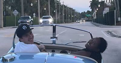 Brooklyn Beckham takes Nicola Peltz's best friend on ride in £380k Jaguar gifted by dad David - www.ok.co.uk - Florida - county Palm Beach - county King And Queen