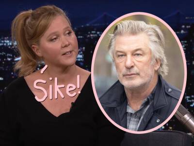 Uhhh, Amy Schumer Says She 'Was Never Going' To Make THAT Alec Baldwin Joke At The Oscars?! - perezhilton.com