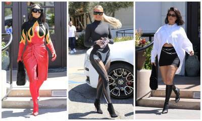 Kim, Khloe, & Kourtney Kardashian go out for lunch, look amazing as usual - us.hola.com - Los Angeles - Los Angeles