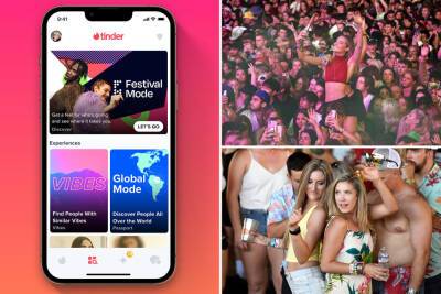 Tinder Festival Mode allows pent-up users to match before events - nypost.com - Australia - Britain - USA - Germany