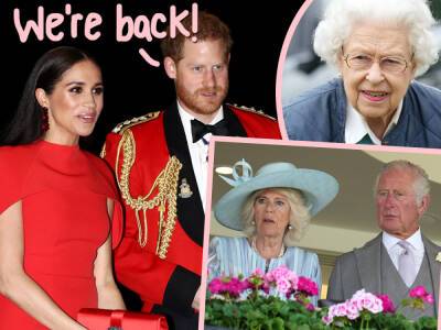 Mending Relationships?! Prince Harry & Meghan Met With The Queen AND Prince Charles In England! - perezhilton.com - USA - Netherlands - county Windsor - county Charles