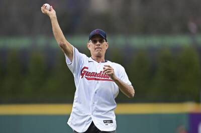 Tom Hanks Upstaged By Wilson As He Throws Out First Pitch At Cleveland Guardians’ Home Opener - deadline.com