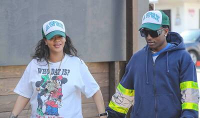 Pregnant Rihanna Wears a 'Baby Daddy' Shirt While Getting Lunch with Boyfriend A$AP Rocky - www.justjared.com