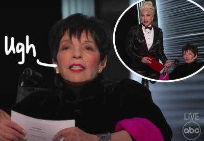 Liza Minnelli 'Sabotaged' By Oscars Producers Who 'Forced' Her To Go On Stage In A Wheelchair At The Last Minute! - perezhilton.com - county Rock