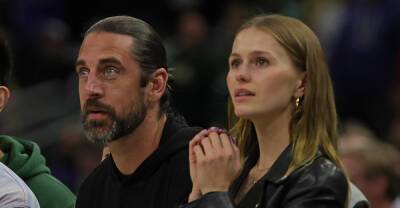 Aaron Rodgers Sits Courtside with Model & Heiress Mallory Edens - www.justjared.com - Chicago - Wisconsin - county Bucks
