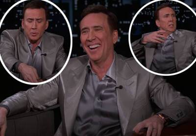 Nicolas Cage Tells BATS**T Stories In First Late Night Talk Show Appearance In 14 Years! - perezhilton.com - Las Vegas - Bahamas - county Storey