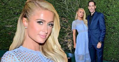 Paris Hilton and Carter Reum compliment each other in shades of blue - www.msn.com - Britain - Los Angeles