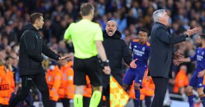 Pep Guardiola apologises to referee after yellow card during Man City vs Real Madrid game - www.manchestereveningnews.co.uk - Manchester - city However