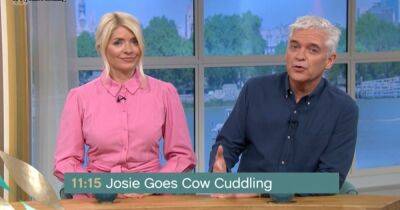 Phillip Schofield issues warning moments into This Morning as Josie Gibson returns to cuddle cows - www.manchestereveningnews.co.uk