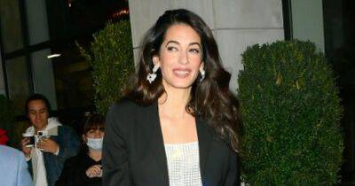 George Clooney's wife Amal and her glamorous mum put on fashionable display in NY - www.ok.co.uk - New York - city Manhattan, state New York - New York - Lebanon