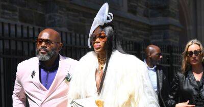 Naomi Campbell attends André Leon Talley’s funeral in white fur outfit - www.ok.co.uk - New York - USA - New York - city Harlem, state New York