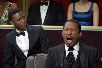 ‘SNL’ mocks Will Smith’s infamous, inescapable Oscars slap - nypost.com - county Rock