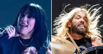 Billie Eilish Honors Foo Fighters Drummer Taylor Hawkins During ‘Happier Than Ever’ Performance at Grammys - www.usmagazine.com - Los Angeles - California - Colombia - state Washington - city Seattle, state Washington - city Bogota, Colombia