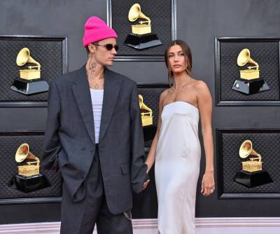 Hailey Bieber Puts A Stop To Pregnancy Rumours After Flowing Grammys Dress - etcanada.com