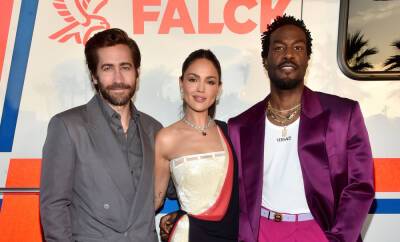 Jake Gyllenhaal Suits Up for 'Ambulance' L.A. Premiere with Eiza Gonzalez & Yahya Abdul-Mateen II - www.justjared.com - Los Angeles - Los Angeles