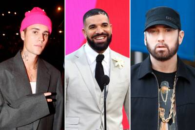 Justin Bieber, Drake, Eminem among artists hacked on YouTube - nypost.com - Spain