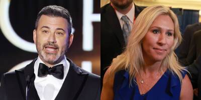 Jimmy Kimmel Responds After Being Reported to the Police by Marjorie Taylor Greene - www.justjared.com - county Collin