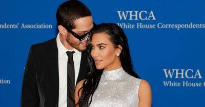 Kim Kardashian and Pete Davidson cosy up in red carpet debut for White House dinner - www.ok.co.uk