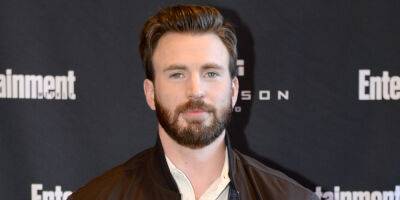 Chris Evans Shows Off Before & After of 'The Gray Man' Mustache - www.justjared.com - county Gray - county Evans