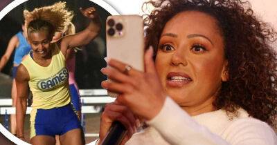 ITV's The Games: Mel B cheers daughter Phoenix on in the crowd - www.msn.com - Britain - Manchester - Iceland