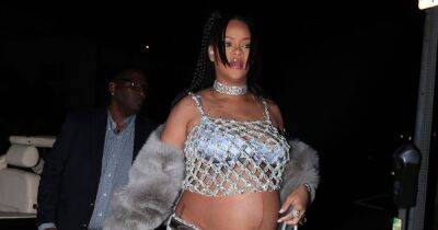 Rihanna stuns in another incredible pregnancy look for date night with beau A$AP Rocky - www.ok.co.uk - California - Italy - Barbados - Santa Monica
