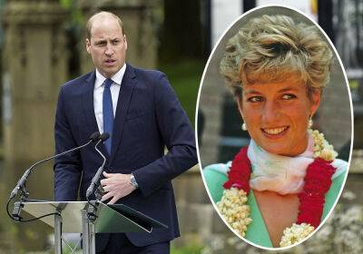 Prince William Barely Holds Back Tears While Remembering 'Horribly' Premature Death Of Princess Diana - perezhilton.com - Britain - Manchester